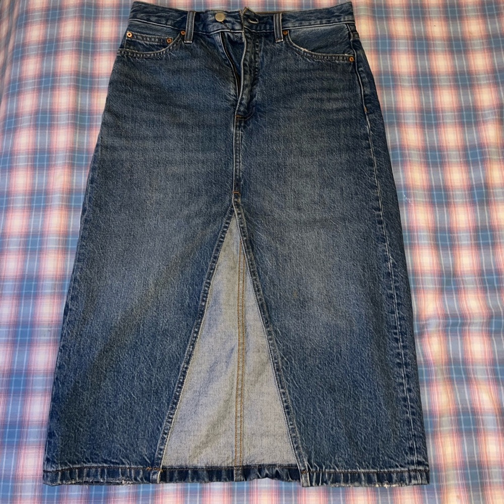 Denim Forum Blue Maxi Skirt